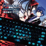 DATE A LIVE Tokisaki Kurumi 108keys RGB Hot Plug Mechanical Keyboard Keycaps NEW Model