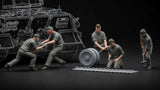 WW2 German Tank Mechanics Repair Crew 3D Printed Figures 1/32 by 3DIMONTIS Model