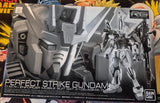 Premium Bandai RG 1/144 PERFECT STRIKE GUNDAM Mobile Suit GAT-X105+AQM/E-YM1 Kit Model