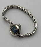 1968 Caravelle Ladies Mechanical Watch Blue Dial Model 3799 ?C Works Vintage Model