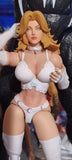 1/12 Painted Invisible Woman Head Model Fit 6'' ML Action Figure Handmade Model