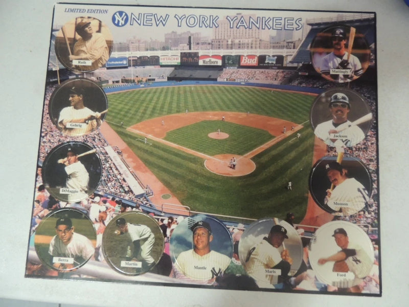 POGS NEW YORK YANKEES VINTAGE 90'S UNPUNCHED BOARD BABE RUTH MICKEY MANTLE C-PIC Model
