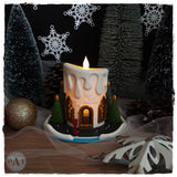 The Christmas Candle DIY Miniature Diorama Kit | Unassembled holiday Craft Gift Model