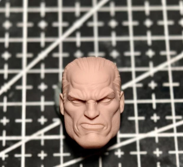 1:6 Head Sculpt Punisher Calm Man Carved Model For 12" Male Action Figure Model