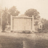 c1940s WWII Honor Roll Board Military Memorial Snapshot Photo ELKO Border Grass Model