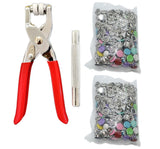 Snap Button Kit Sets, 200 Sets Colorful 5 Claw Buckle with 6 Inch colorful Model