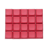 20Pcs PBT Keycap Set Mechanical Numeric Keypads for Keyboard, Red Model