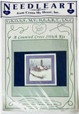 Cross My Heart Counted Cross Stitch Kit Church Winter Needle Art -New Model