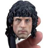 1:6 Soldier Male Head Sculpt First Blood Rambo Stallone Model  Figurine Model