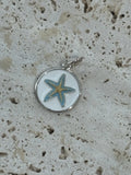 LOLA Small Starfish Pendant Charm NEW Silver Gold Light Blue Mixed Metal Charms