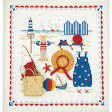 Le Bonheur des Dames counted cross stitch kit "Sea Accessories", 20x21cm, DIY Model