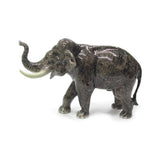 Northern Rose Elephant - Asian Bull Elephant - Miniature Porcelain Figurine Model