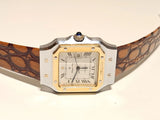 VINTAGE TANK 29mm TWO TONE MEN LADIES SWISS AUTOMATIC WATCH"PHILIPPE LE ROY"17J. Model