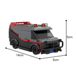Mini Van Model with Interior 241 Pieces Good Quality Bricks Building Blocks Kit Model