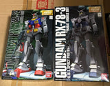 GUNDAM RX-78-2 RX-78-3 G3 MG 1:100 BANDAI SET Model Kit Model