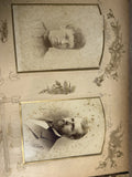 Antique Cabinet Card Double Portrait Photo Board Victorian 13¡± Ornate Mount Model
