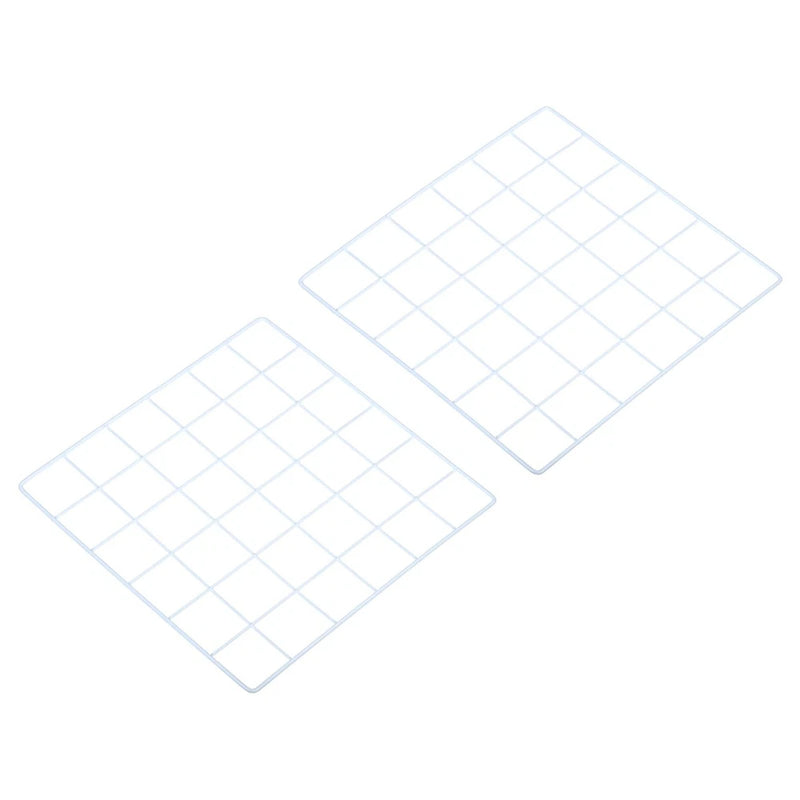 12"x12" Wire Grid Panel, 2 Pack Wall Grid Decorative Board Photo Display White Model