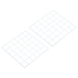 12"x12" Wire Grid Panel, 2 Pack Wall Grid Decorative Board Photo Display White Model
