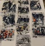 Unbranded Building Blocks Set ?C Sealed Numbered Bags 1-7 (Missing #4) + Spares Model