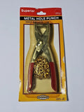 NOS 100 Pcs Grommet Kit Eyelet Snap Buttons Leather W/ Hole Punch Pliers Tool Model