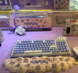 Logitech Alto Keys K98M Full Set (Lilac Color)+Metamong Palm Rest+Keycaps_RARE Model