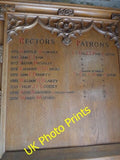 Photo 6x4 St Andrew, Alwington: incumbency board (ii)  c2015 Model