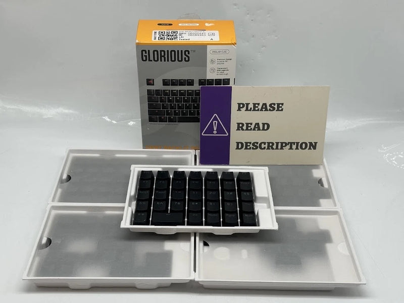 Glorious GPBT Backlit Keycaps - Black Model