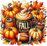 Halloween Diamond Art Kits for Adults Fall, Pumpkin Diamond Painting Kit for Model