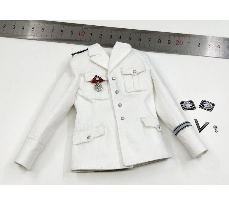 DID 3R GM645 1/6 WWII Officer General White Uniform Model for 12" Figure Model