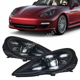 2x For Porsche Panamera 2010-2013 970 Matrix Led Headlights HID Xenon Head Lamps Model