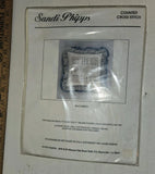 Sandi Phipps Counted Cross Stitch Kit Camino Pillow Top 12" Square, Hearts 964 Model