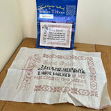 Indian Prayer Cross Stitch Kit Needles N Hoops #146 Vtg Partly Stitched Model
