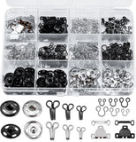 180PCS Hook & Eye Sewing Kit Garment Buttons Snap Closures Skirts Pants Dresses Model