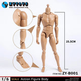 1/6 Scale ZYTOYS B001 Male Body Normal Shoulder Soldier Action Figure Doll Model Model