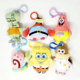SpongeBob SquarePants Plush Danglers FUN Series - Complete Set of 6 New Clip-Ons Model