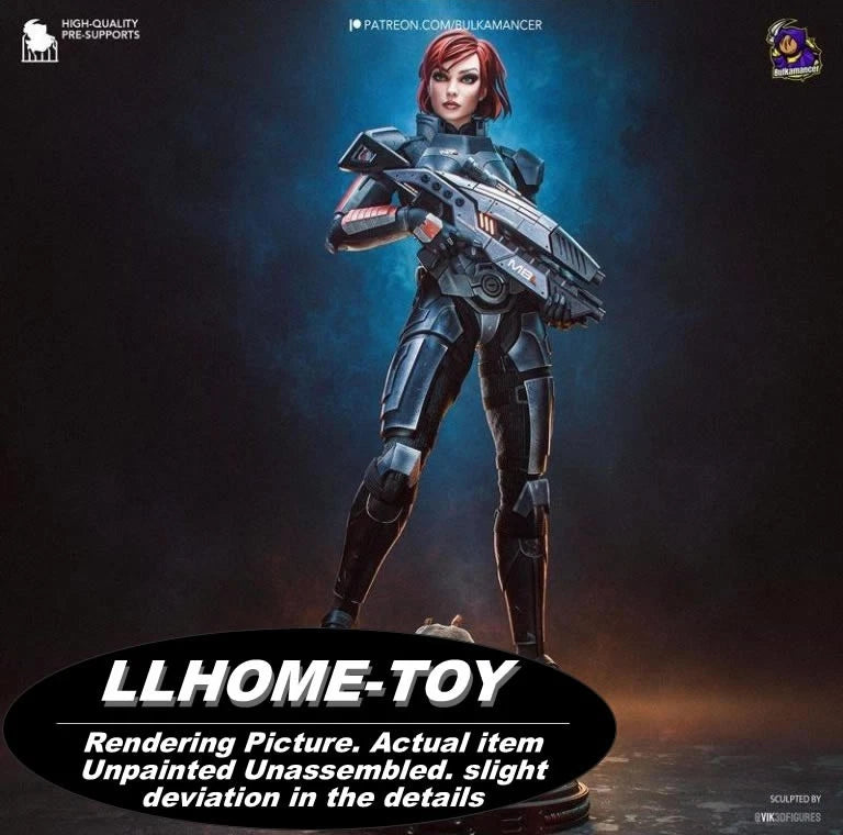 1/6 Jane Shepard gun Resin 3D Print Model Unpainted Unassembled GK figure Model