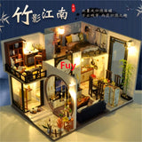 DIY Cottage Villa Hand-Assembled Vintage-Style Miniature House Assembly Model Model