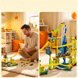 Ocean Shark Roller Coaster Building Kit Mechanical Track Fish Feeding Model 1715 Model