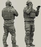 1/35 Resin Figure Model Kit Modern US Soldier Special Force Gunner War Unpainted Model