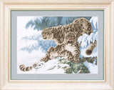 DIY Counted Cross Stitch Kit "Panthers on the snow" Model