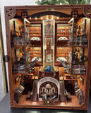 Book Nook Kit - DIY Miniature World Library Booknook - 3D Wooden Puzzle New Model