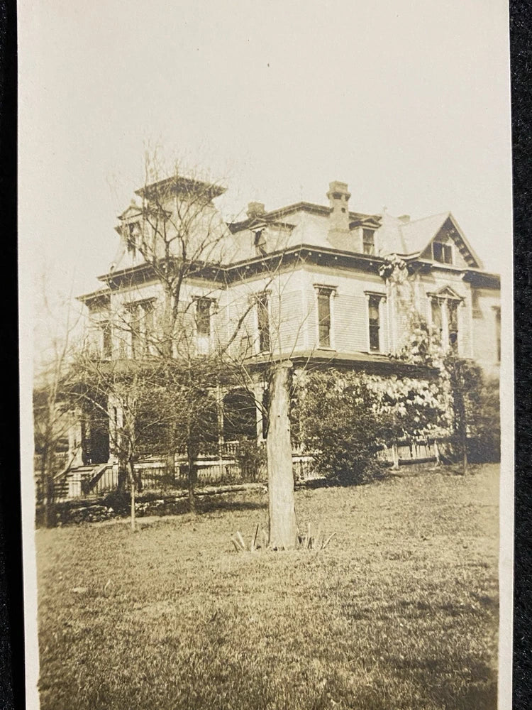Atlanta Georgia GA Identified Boarding House Mansion Antique Snapshot Photo Model