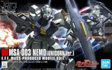 Bandai HGUC(140) 1/144 HG MSA-003 Nemo (Unicorn Ver.) Mobile Suit Model Kit Model