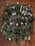 1/35 Resin Model Kit WWII German Soldiers Set 15 Figures Unassembled Unpainted Model