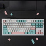 GMK Copy Astringent Pink/Blue/White Keycap Cherry Profile PBT 171PCS/Set Model
