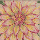 Dahlia Cross Stitch Kit Mill Hill 2021 Buttons & Beads Spring MH142112 Model