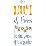 Heritage counted cross stitch kit Aida "The Hum of Bees", PUHB1464-A, 9x22cm, DI Model