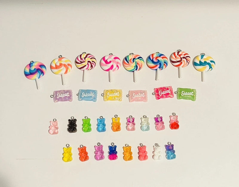 31 Pcs Resin Candy Charms DIY Bracelet Earrings Necklace NEW Charms