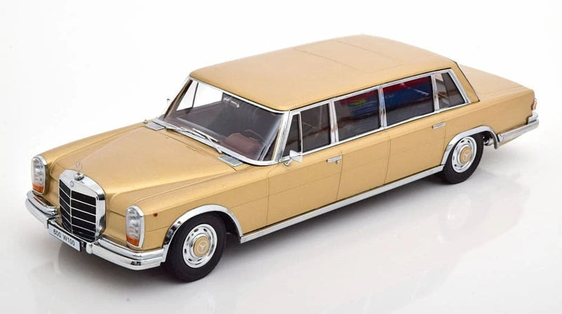 KK Scale - 1:18 Mercedes 600 LWB W100 Pullman 1964 Gold Metallic - Diecast Model Model