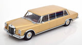 KK Scale - 1:18 Mercedes 600 LWB W100 Pullman 1964 Gold Metallic - Diecast Model Model